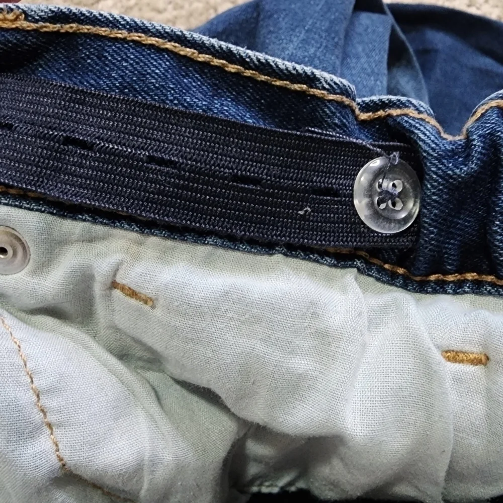 Old Navy Girls Straight Leg Flex Jeans Medium Wash Blue - 16